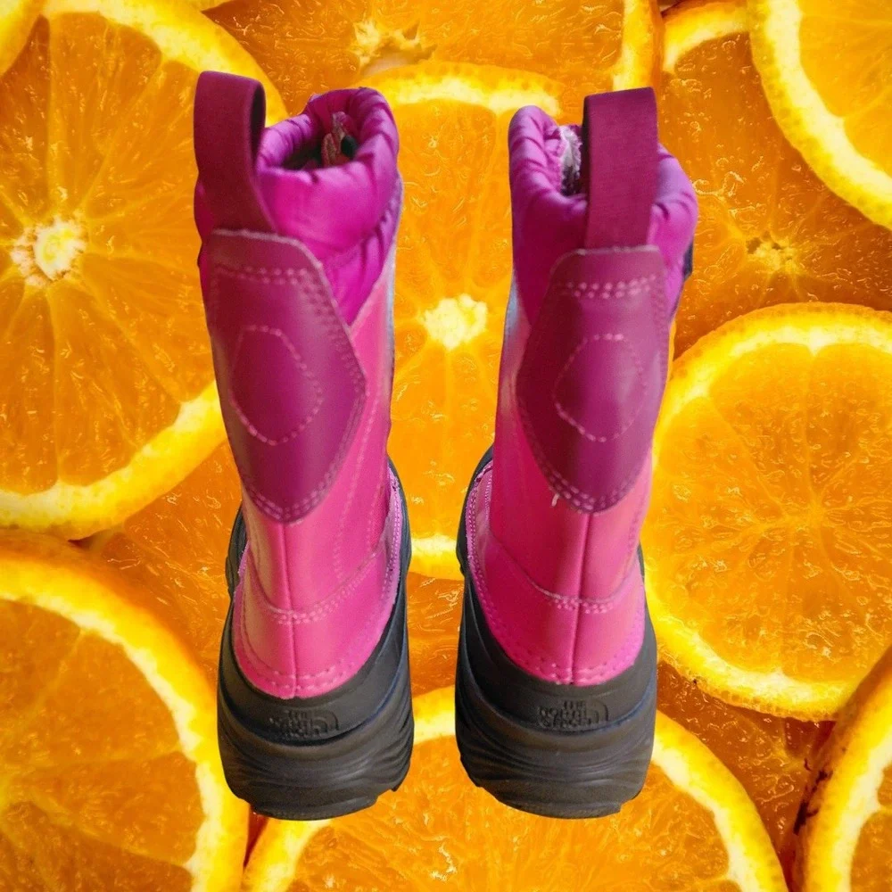 The North Face Waterproof Winter Snow Boots Pink Youth Girls‎ Size 6